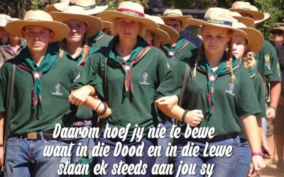 I-kampers besig om speletjies te speel
